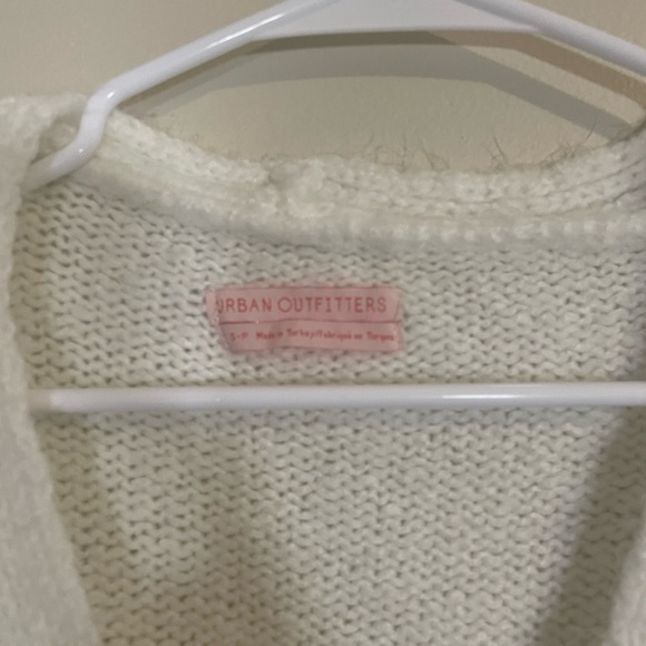 Urban Outfitters Kai White‎ cropped cardigan boxy cardigan size Small petite - Picture 3 of 9